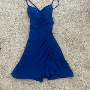 blue hoco dress